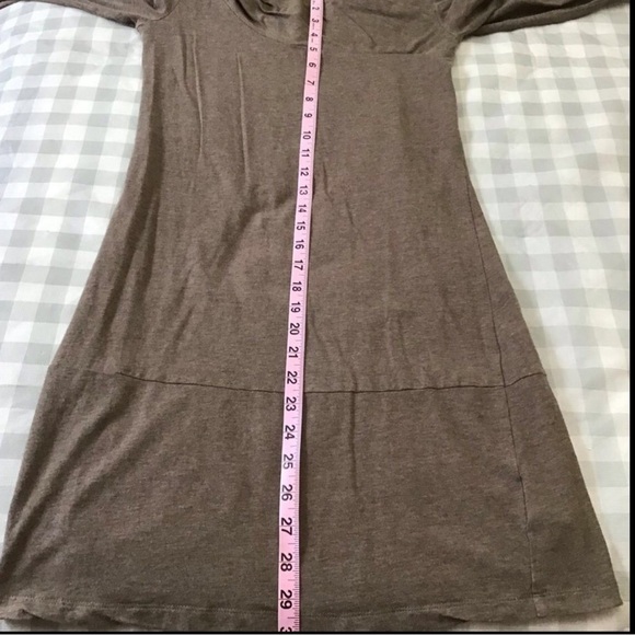 Lole Organic Cotton Dress Tan Eco Responsible Neutral Tone asymmetric XS - Picture 10 of 14